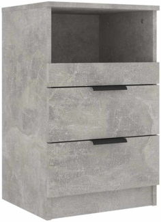Nachttisch Nachtschrank Betongrau Holzwerkstoff