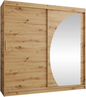 Kleiderschrank Waluri 200 cm (Farbe: Artisan Eiche, mit vier Schubladen)