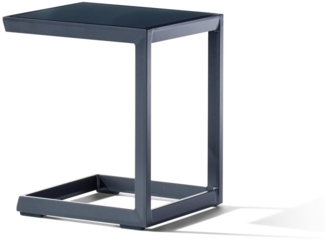Beistelltisch >Lounge< in eisengrau, Aluminium - 45x50x35cm (BxHxT)