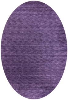 Morgenland Gabbeh Teppich - Softy - Uni - oval - 230 x 150 - Flieder