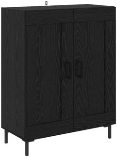 vidaXL Sideboard Schwarz Eichen-Optik 69,5 x 34 x 90 cm 881602