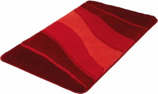 MEUSCH Badematte Ocean, Höhe 23 mm, rutschhemmend beschichtet, fußbodenheizungsgeeignet, Kunstfaser, rechteckig, Badteppich, Wellen Design, mit Farbverlauf, Hoch-Tief Effekt, waschbar