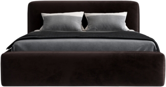 Polsterbett LUMO 160x200 mit Matratze, Bettkasten und Lattenrost. Farbe: Espresso 6