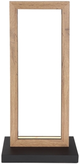 LED Tischleuchte, Holz, schwarz, H 52,5 cm