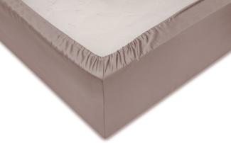 Zo!Home Mako Satin 1 x Spannbettlaken 90 x 210-220 cm Satinado Canyon Rose