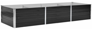 vidaXL Garten-Hochbeet Anthrazit 240 x 80 x 45 cm Verzinkter Stahl 45727