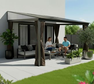 Sojag Portland 1012 | Alu Terrassenüberdachung mit