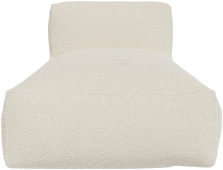 Vente-unique - Recamiere - Bouclé-Stoff - Cremeweiß - NOUMARA