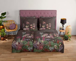 good morning Wendebettwäsche Phoebe, Renforcé, 2 teilig, Baumwolle, 135x200, 2 Teilig, Reißverschluss, Wendeoptik, Braun