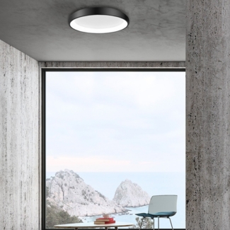 Nova Luce 8105611 ALBI LED Deckenleuchte 1-flammig 3000K Schwarz 61cm