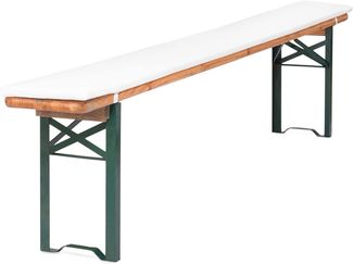 TexDeko Bankauflage Bierbankauflage (Einzeln) für Bierzeltgarnitur zum selber aufziehen, (1 St), 220x25x2cm/4cm, Top Qualität