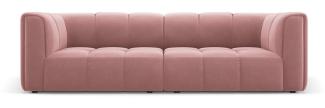 Micadoni Modulares Sofa Serena 3-Sitzer Samtstoff Rosa