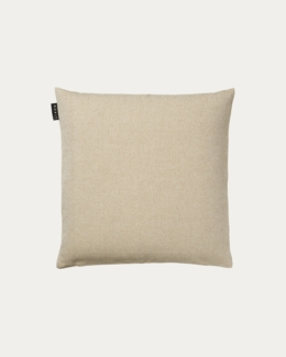 LINUM PEPPER Premium Kissenhülle für Dekokissen 40x40 cm, 100% Baumwolle, Maschinenwaschbar, Bronzebraun