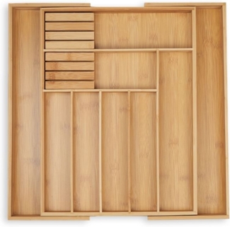 Ausziehbarer Besteckkasten aus Bambus 10045688