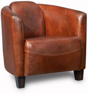 Clubsessel Rocket Vintage Leder "Vintage-Cigar"