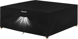 Dokon Abdeckung Gartenmöbel 420D Oxford Winterfest 250x250x90cm