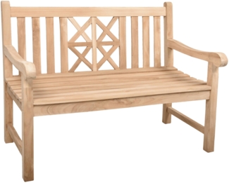 Gartenbank PANTAR 2-Sitzer aus Teakholz 120 cm von Garden Pleasure