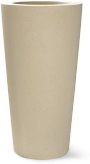 Polystone Conical Outdoor Bodenvase Ø 43 cm, Höhe 80 cm creme