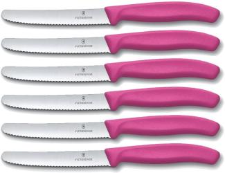 6 Stück Victorinox Tafelmesser Swiss Classic Pink