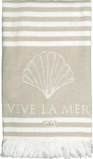 Greengate Duschtuch Vive la Mer Sand (70x140 cm) COTBTA140WVIM5904