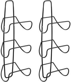 mDesign Handtuchhalter Handtuchablage Badzubehör 2er Set Metall Schwarz