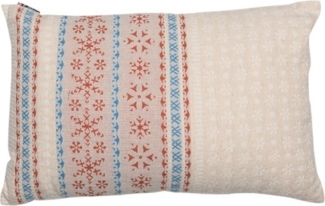 DAVID FUSSENEGGER Kissenhülle Lino 'Nordische Bordüre' 40 x 60 cm