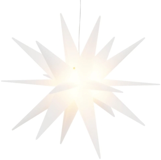 vidaXL LED-Weihnachtsstern Faltbar Weiß 57 cm 356188