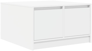 vidaXL Couchtisch mit Schubladen Weiß 70,5x70x40 cm 3328408