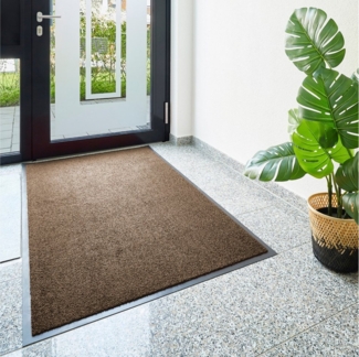 my home Fußmatte Emil, Made in Netherlands, rechteckig, Höhe: 6 mm, Schmutzfangmatte, Uni Farben, rutschhemmend, waschbar (Handwäsche)
