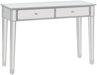 vidaXL Verspiegelter Konsolentisch aus MDF und Glas 106,5x38x76,5 cm 246660