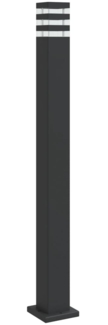 vidaXL Wegeleuchte Schwarz 110 cm Aluminium 4006397