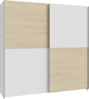 Schiebetürenschrank SCHACH&MATT Kleiderschrank Schwebetüren Weiß ca. 191 x 191 x 62 cm