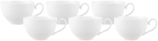 Villeroy & Boch Royal Kaffeeobertasse weiß 260 ml 6er Set - DS