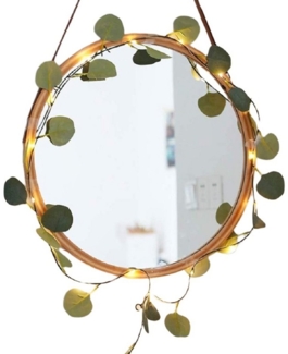 Coonoor LED-Lichterkette 2M 20LEDs Efeu-Lichterkette Ranken Lichterkette, Dekoration für Weihnachtstag Hochzeit Party Girlande