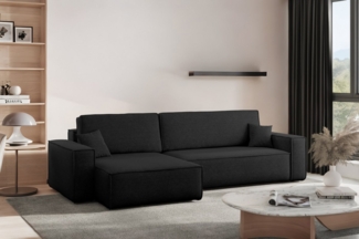 Kaiser Möbel Ecksofa mit schlaffunktion und bettkasten, BEST XL stoff Poso, Quelle, Verita, Mit Bettfunktion und Bettzeugfach