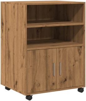 vidaXL Rollschrank Artisan-Eiche 60x48x81 cm Holzwerkstoff 853172