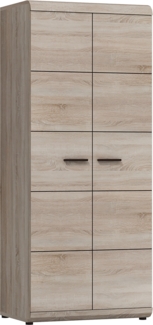 Kleiderschrank Link Drehtürenschrank 80x54x194cm 2-türig