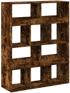 vidaXL Bücherregal Räuchereiche 100x33x125,5 cm Holzwerkstoff 3309361