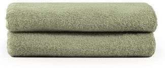 Blumtal Premium Frottier Handtücher Set mit Aufhängschlaufen - Baumwolle Oeko-TEX Zertifiziert, weich, saugstark - 2X Handtuch (50x100 cm), Pastel Green (Grün)