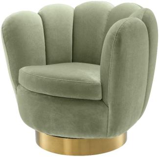 EICHHOLTZ Swivel Sessel Mirage Savona Pistache Green Velvet