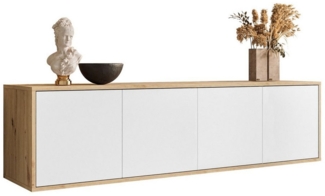 Lookway TV-Schrank SANAYI LOFT – Hängendes Modell in Artisan Eiche BreiteL 156 cm