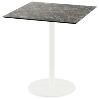 Urban Terrassentisch Weiß Gestell + Galaxy Marble Hpl 70X70 Cm