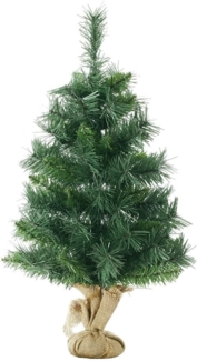 SALCAR 90 cm künstlicher Weihnachtsbaum mit Zementbasis – Kleiner Premium Tischbaum für Innenbereich, perfekte Weihnachtsdekoration