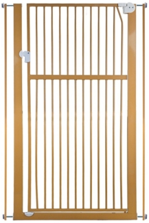 RAMROXX Treppenschutzgitter Absperrgitter beige für 75-85cm Durchgang 142cm Hoch