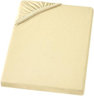 Carpe Sonno Feinjersey Bettlaken aus 100% Baumwolle, Vanilla, 90-100 x 200 cm