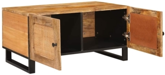 vidaXL Couchtisch Natur 80 x 50 x 40 cm Massivholz Mango 4018049