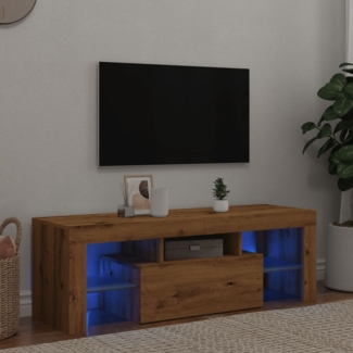 vidaXL TV-Schrank mit LED Artisan-Eiche 120x36,5x40 cm Holzwerkstoff 856302