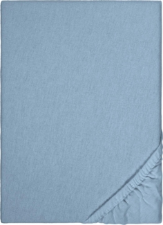 Spannbettlaken Winterflausch blau 180 x 190 - 200 x 200 cm
