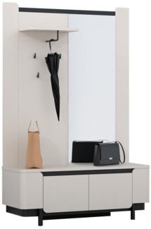 Garderobe Venedig / Vodol , Holzwerkstoff , Beige , 130 x 197 x 45 cm
