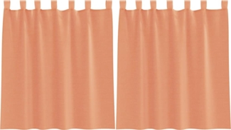 vidaXL Voile Vorhänge mit Stangentaschen 2 Stk. Terrakotta 4102231